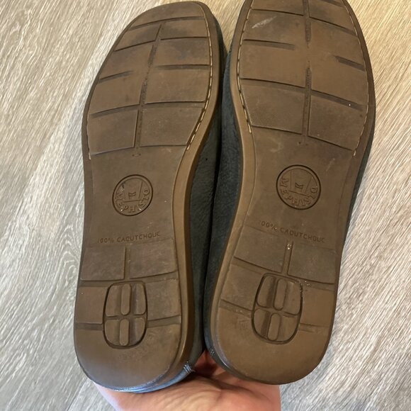 Mephisto Shoes Mens 9.5 Gray Leather Cool-Air Moccasin Loafers Comfort Casual - Picture 7 of 9